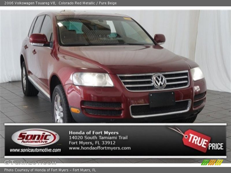 Colorado Red Metallic / Pure Beige 2006 Volkswagen Touareg V8