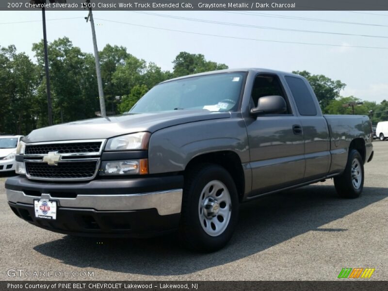 Graystone Metallic / Dark Charcoal 2007 Chevrolet Silverado 1500 Classic Work Truck Extended Cab