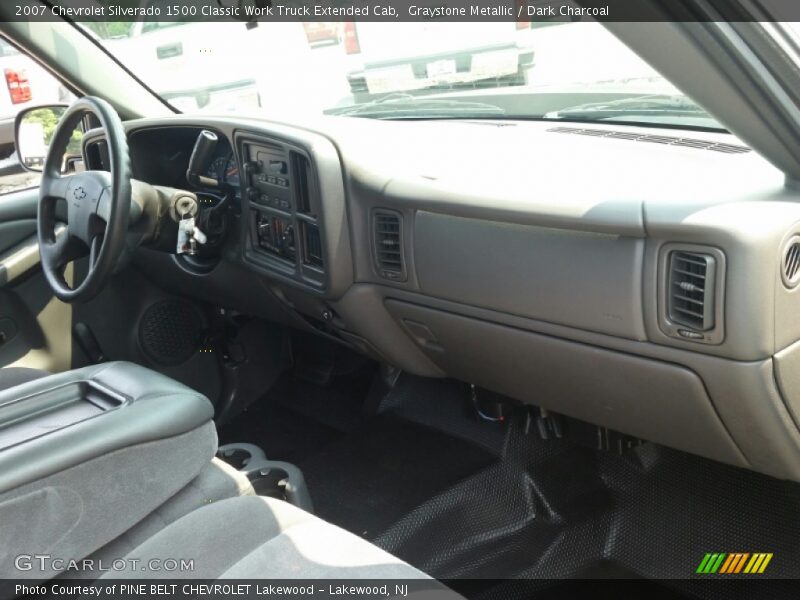 Graystone Metallic / Dark Charcoal 2007 Chevrolet Silverado 1500 Classic Work Truck Extended Cab