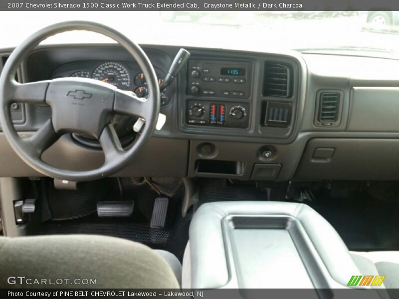 Graystone Metallic / Dark Charcoal 2007 Chevrolet Silverado 1500 Classic Work Truck Extended Cab