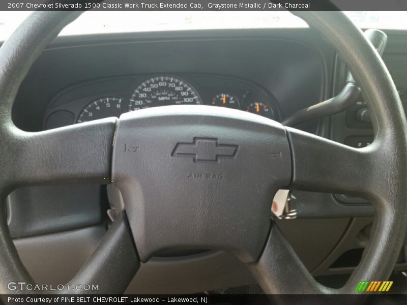 Graystone Metallic / Dark Charcoal 2007 Chevrolet Silverado 1500 Classic Work Truck Extended Cab