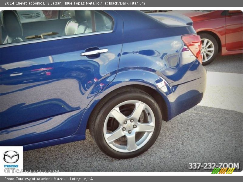 Blue Topaz Metallic / Jet Black/Dark Titanium 2014 Chevrolet Sonic LTZ Sedan