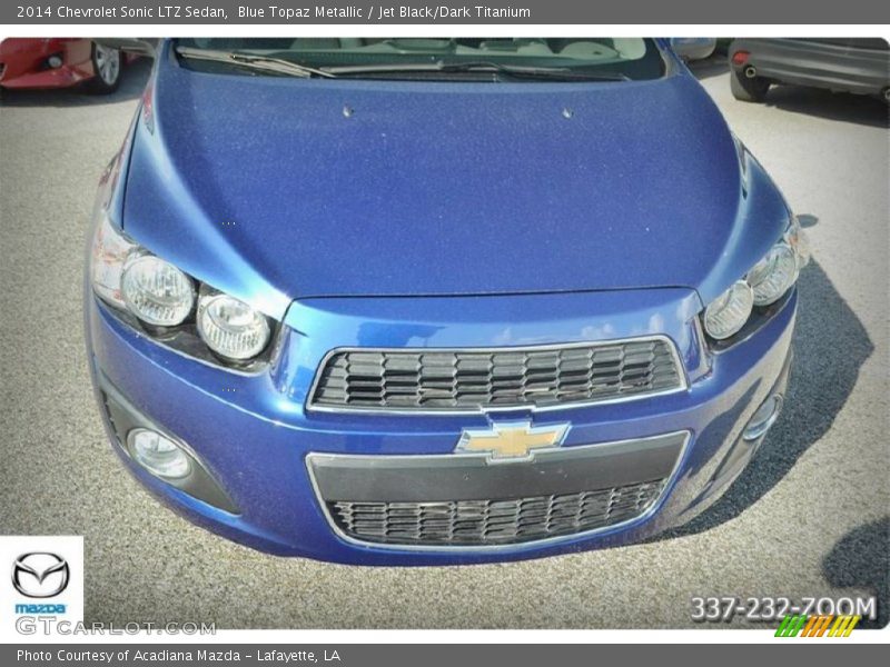 Blue Topaz Metallic / Jet Black/Dark Titanium 2014 Chevrolet Sonic LTZ Sedan