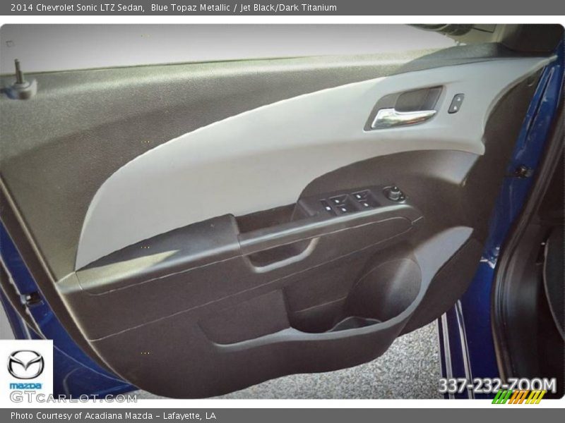 Blue Topaz Metallic / Jet Black/Dark Titanium 2014 Chevrolet Sonic LTZ Sedan