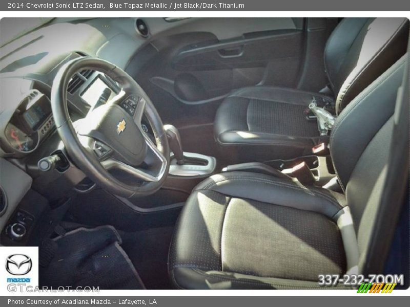 Blue Topaz Metallic / Jet Black/Dark Titanium 2014 Chevrolet Sonic LTZ Sedan
