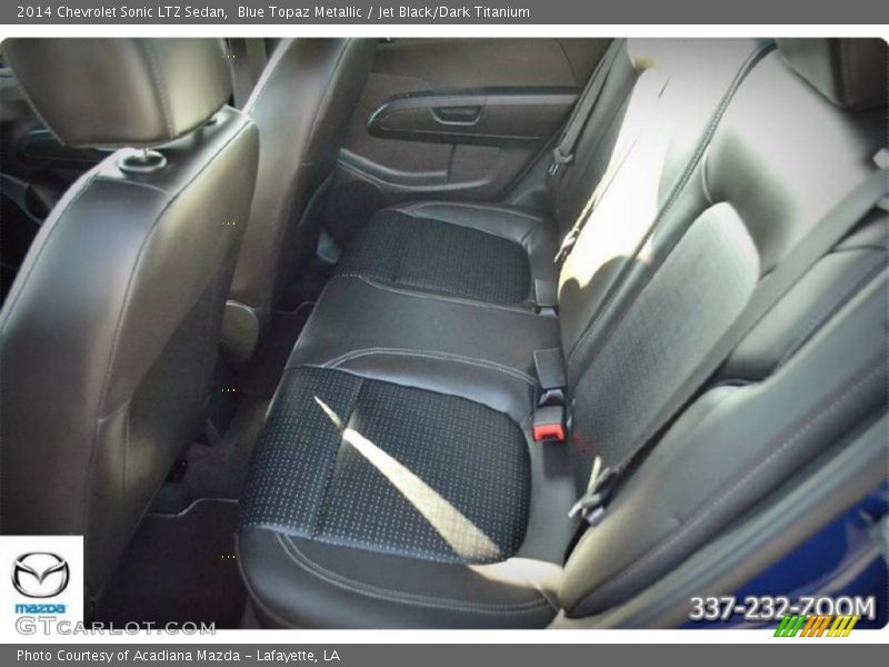 Blue Topaz Metallic / Jet Black/Dark Titanium 2014 Chevrolet Sonic LTZ Sedan