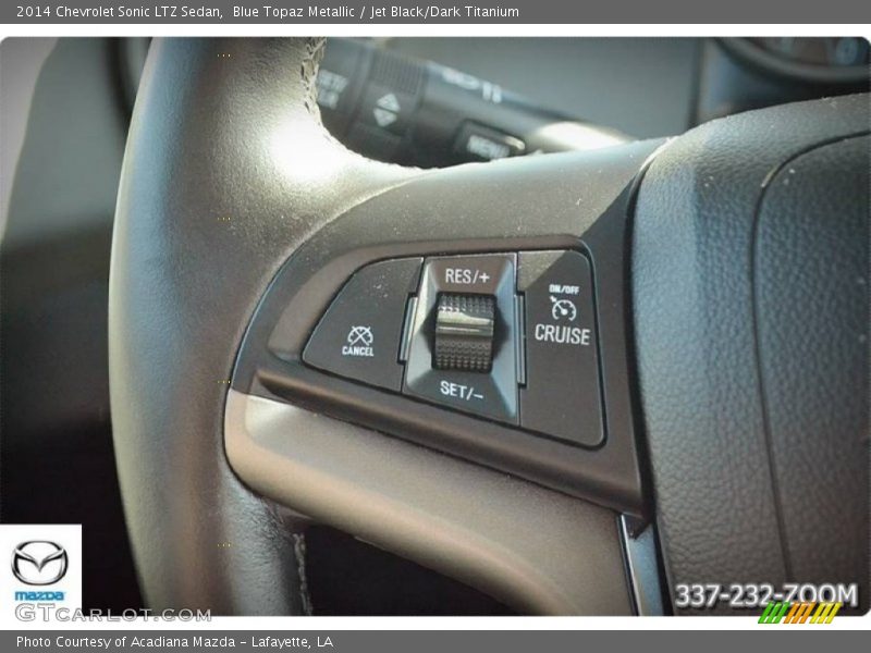 Blue Topaz Metallic / Jet Black/Dark Titanium 2014 Chevrolet Sonic LTZ Sedan