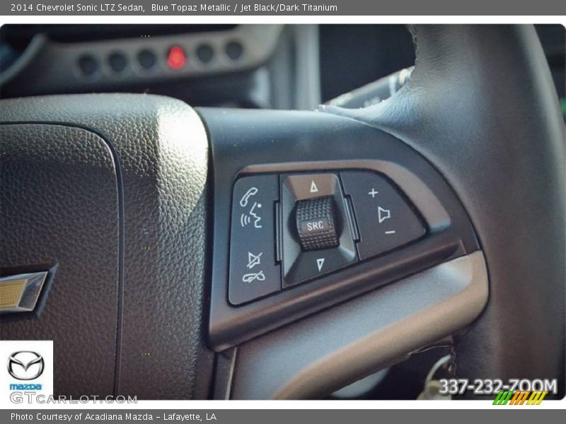Blue Topaz Metallic / Jet Black/Dark Titanium 2014 Chevrolet Sonic LTZ Sedan