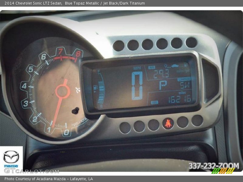 Blue Topaz Metallic / Jet Black/Dark Titanium 2014 Chevrolet Sonic LTZ Sedan