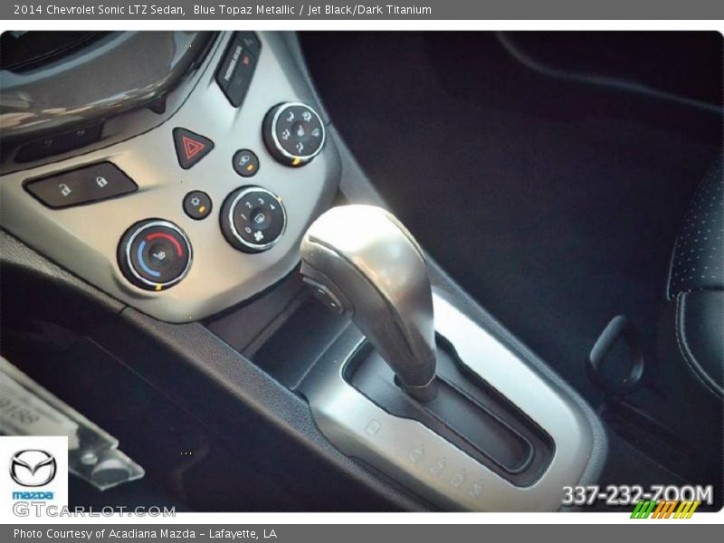 Blue Topaz Metallic / Jet Black/Dark Titanium 2014 Chevrolet Sonic LTZ Sedan