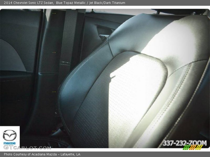 Blue Topaz Metallic / Jet Black/Dark Titanium 2014 Chevrolet Sonic LTZ Sedan