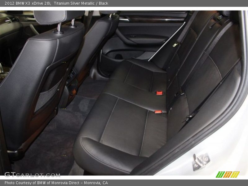 Titanium Silver Metallic / Black 2012 BMW X3 xDrive 28i