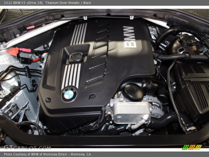 Titanium Silver Metallic / Black 2012 BMW X3 xDrive 28i