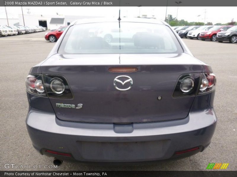 Galaxy Gray Mica / Black 2008 Mazda MAZDA3 i Sport Sedan