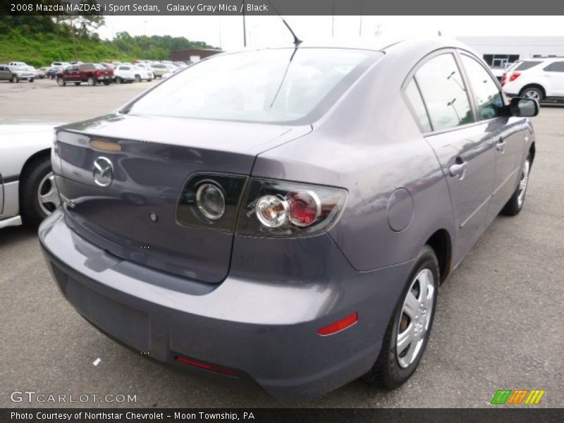 Galaxy Gray Mica / Black 2008 Mazda MAZDA3 i Sport Sedan