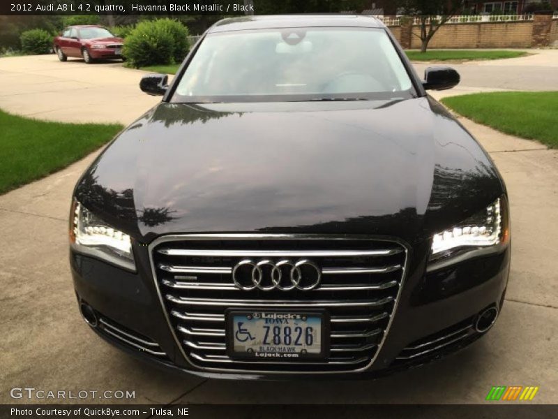 Havanna Black Metallic / Black 2012 Audi A8 L 4.2 quattro