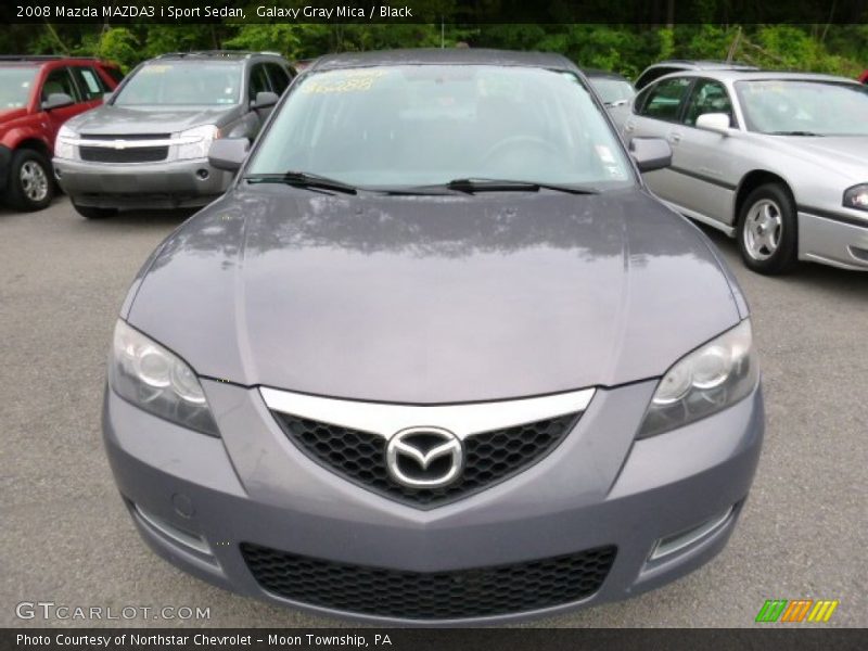 Galaxy Gray Mica / Black 2008 Mazda MAZDA3 i Sport Sedan