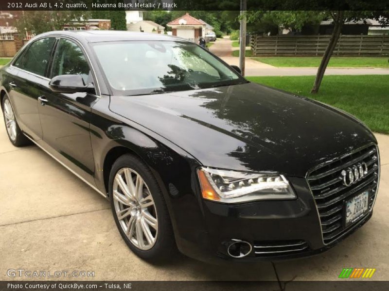Havanna Black Metallic / Black 2012 Audi A8 L 4.2 quattro