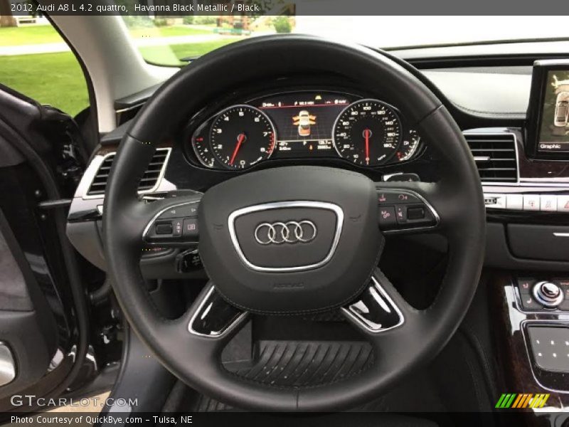 Havanna Black Metallic / Black 2012 Audi A8 L 4.2 quattro