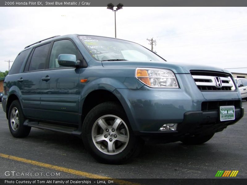 Steel Blue Metallic / Gray 2006 Honda Pilot EX