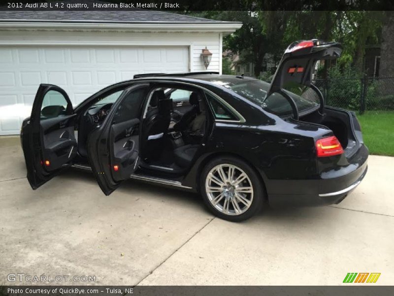 Havanna Black Metallic / Black 2012 Audi A8 L 4.2 quattro