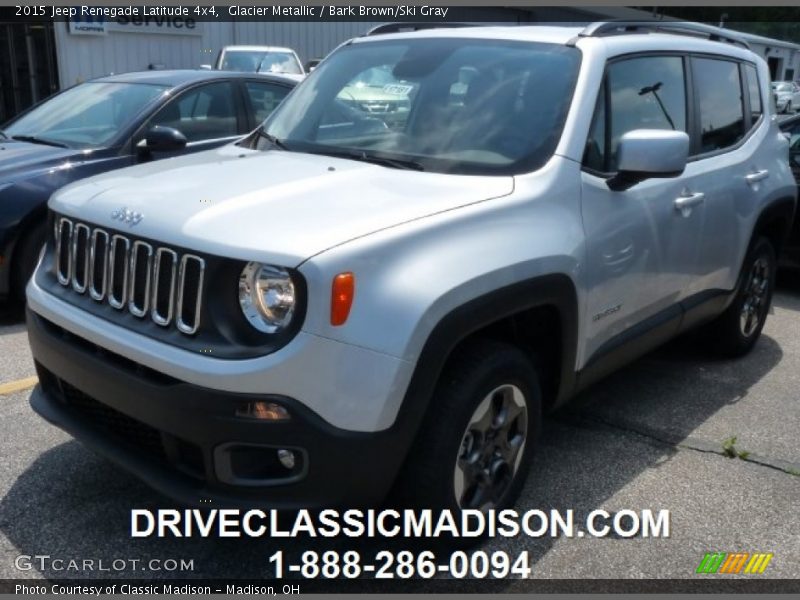 Glacier Metallic / Bark Brown/Ski Gray 2015 Jeep Renegade Latitude 4x4