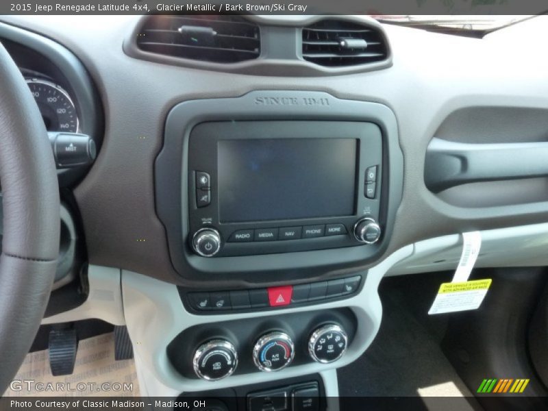 Glacier Metallic / Bark Brown/Ski Gray 2015 Jeep Renegade Latitude 4x4