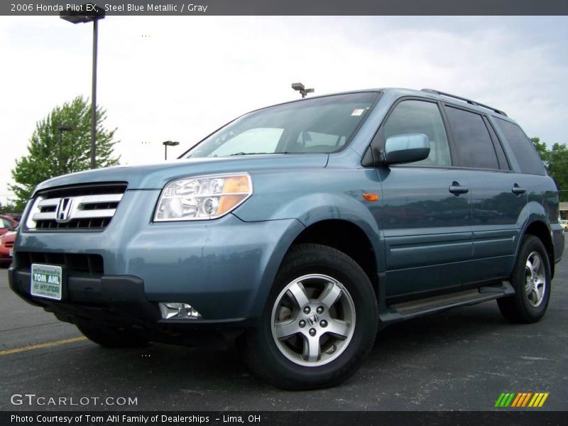 Steel Blue Metallic / Gray 2006 Honda Pilot EX