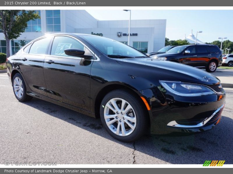 Black / Black/Linen 2015 Chrysler 200 Limited