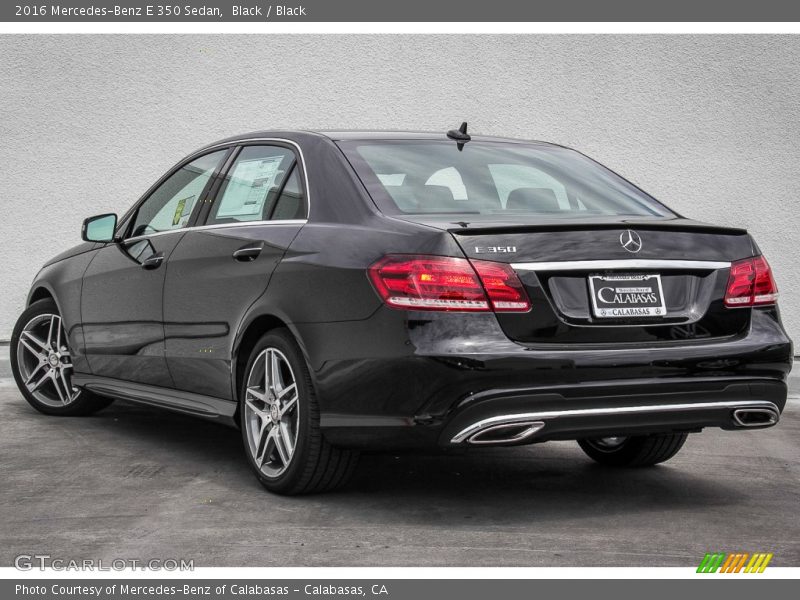 Black / Black 2016 Mercedes-Benz E 350 Sedan