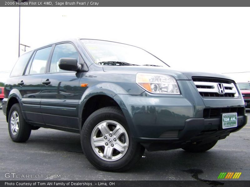Sage Brush Pearl / Gray 2006 Honda Pilot LX 4WD