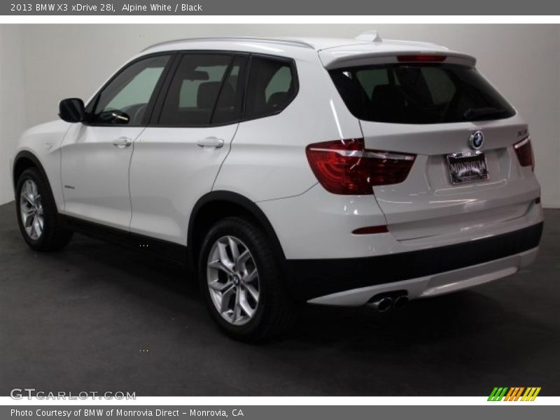 Alpine White / Black 2013 BMW X3 xDrive 28i