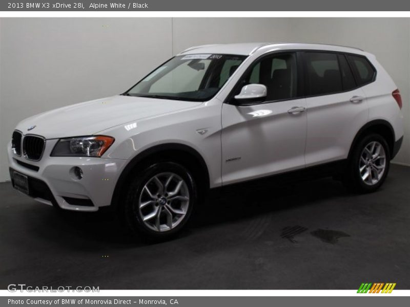 Alpine White / Black 2013 BMW X3 xDrive 28i