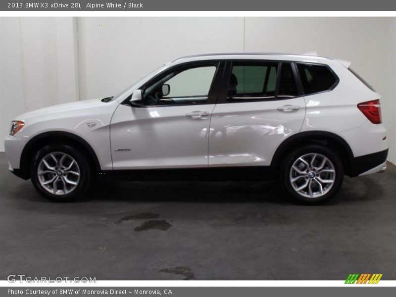 Alpine White / Black 2013 BMW X3 xDrive 28i