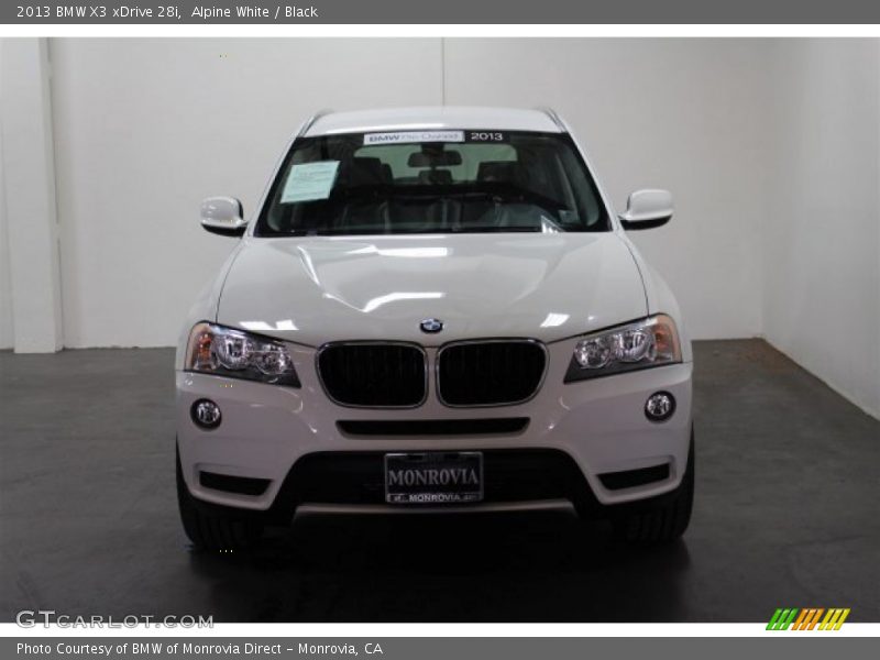 Alpine White / Black 2013 BMW X3 xDrive 28i