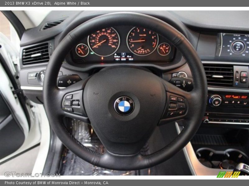 Alpine White / Black 2013 BMW X3 xDrive 28i