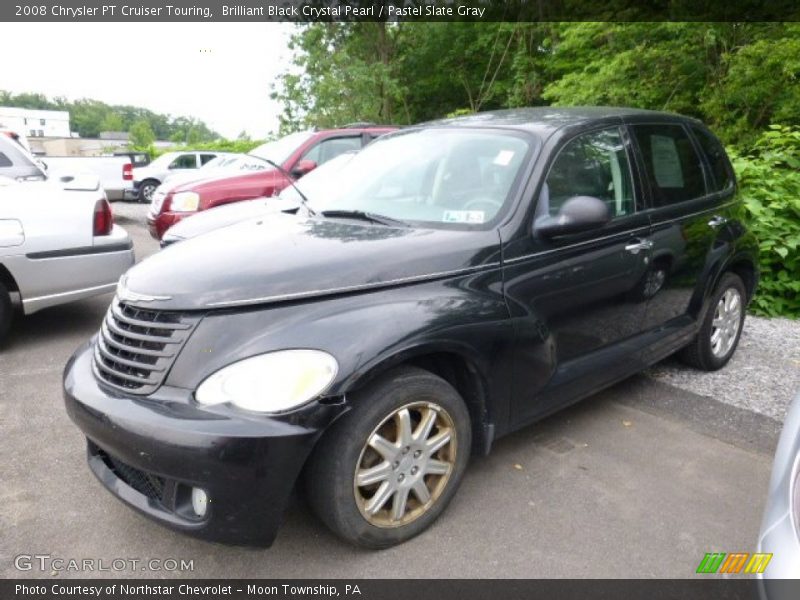 Brilliant Black Crystal Pearl / Pastel Slate Gray 2008 Chrysler PT Cruiser Touring