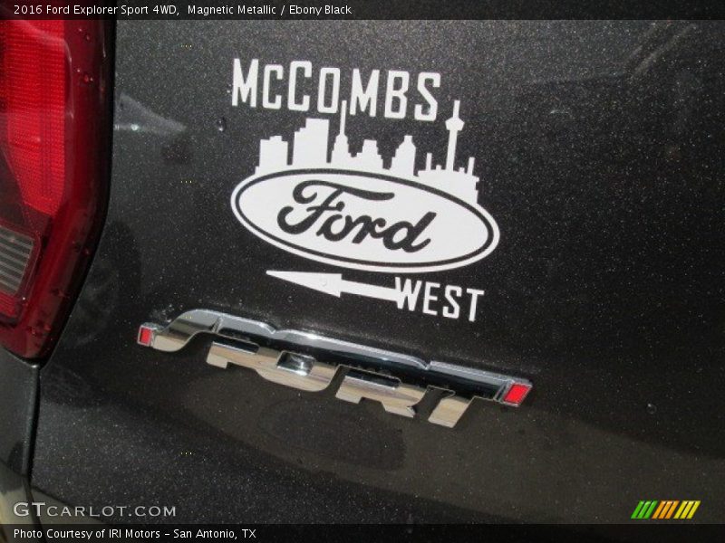 Magnetic Metallic / Ebony Black 2016 Ford Explorer Sport 4WD
