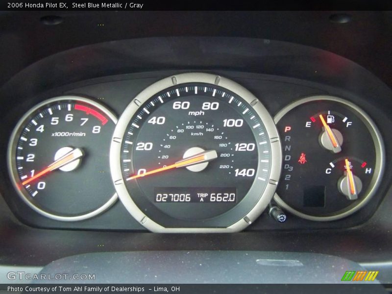 Steel Blue Metallic / Gray 2006 Honda Pilot EX
