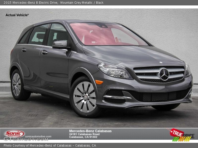 Mountain Grey Metallic / Black 2015 Mercedes-Benz B Electric Drive