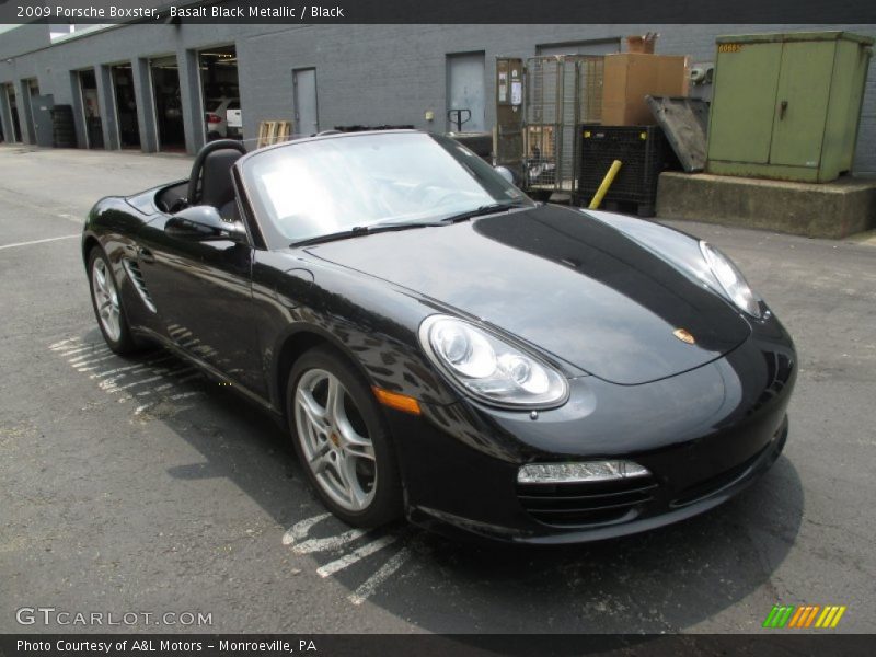 Basalt Black Metallic / Black 2009 Porsche Boxster