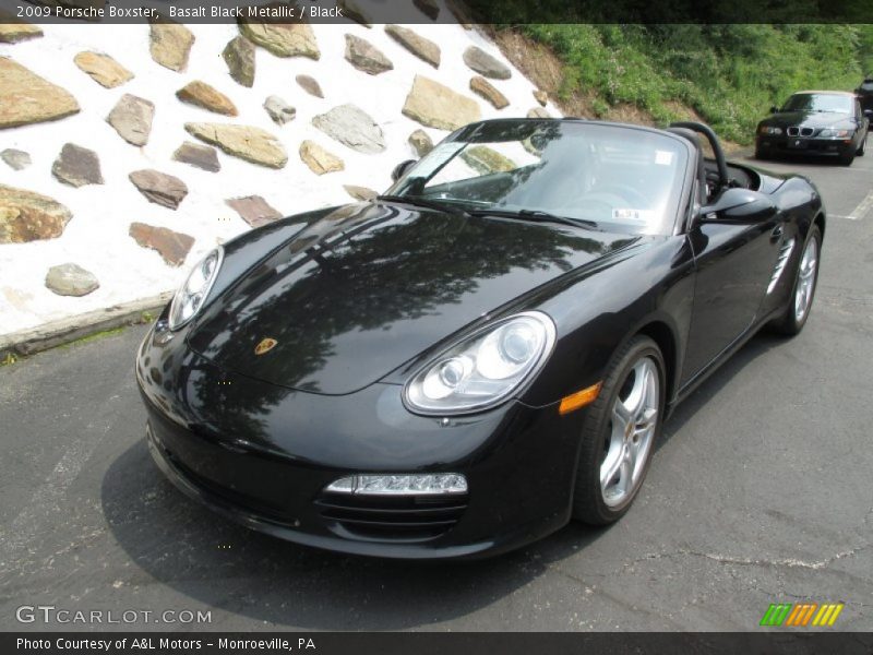 Basalt Black Metallic / Black 2009 Porsche Boxster