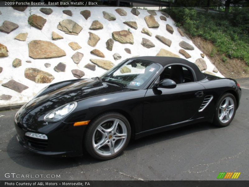 Basalt Black Metallic / Black 2009 Porsche Boxster