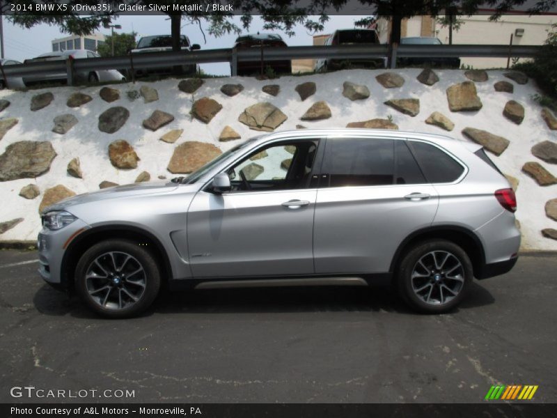 Glacier Silver Metallic / Black 2014 BMW X5 xDrive35i
