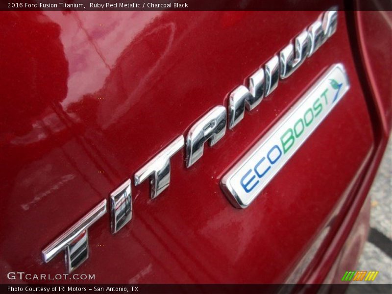 Ruby Red Metallic / Charcoal Black 2016 Ford Fusion Titanium