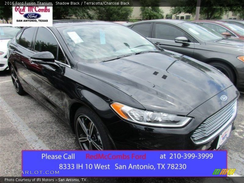 Shadow Black / Terracotta/Charcoal Black 2016 Ford Fusion Titanium