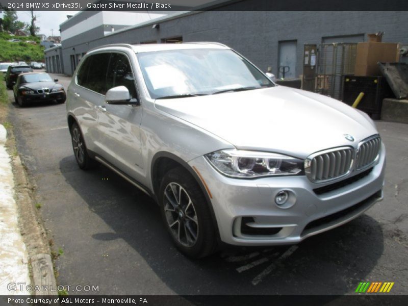 Glacier Silver Metallic / Black 2014 BMW X5 xDrive35i