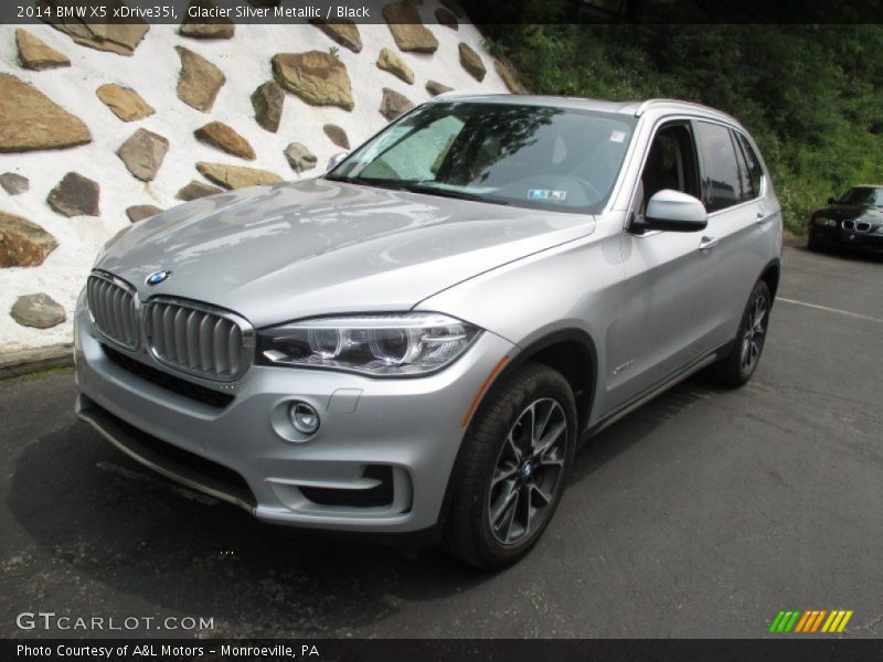 Glacier Silver Metallic / Black 2014 BMW X5 xDrive35i