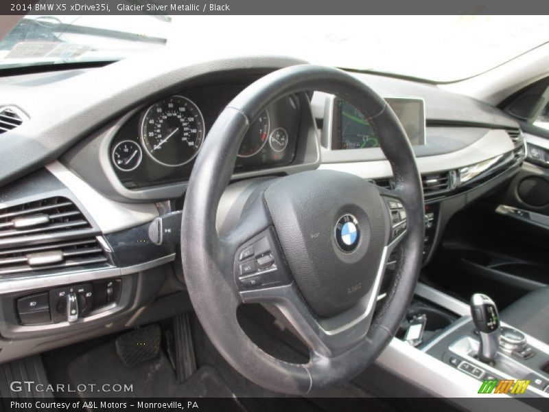 Glacier Silver Metallic / Black 2014 BMW X5 xDrive35i