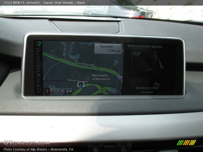 Glacier Silver Metallic / Black 2014 BMW X5 xDrive35i